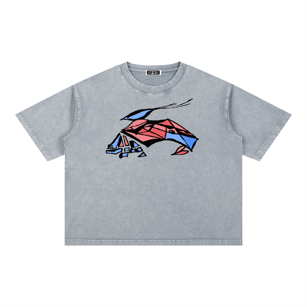 Mineral Wash Boxy Cotton T-Shirt