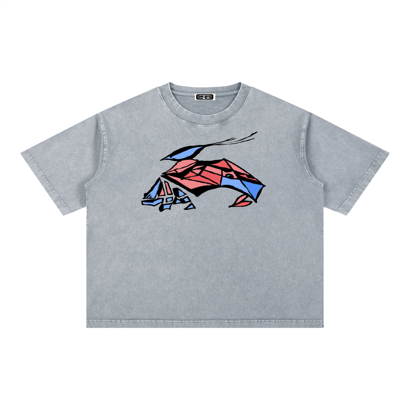 Mineral Wash Boxy Cotton T-Shirt