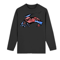 Crew Neck Drop Shoulder Long Sleeve Shirt