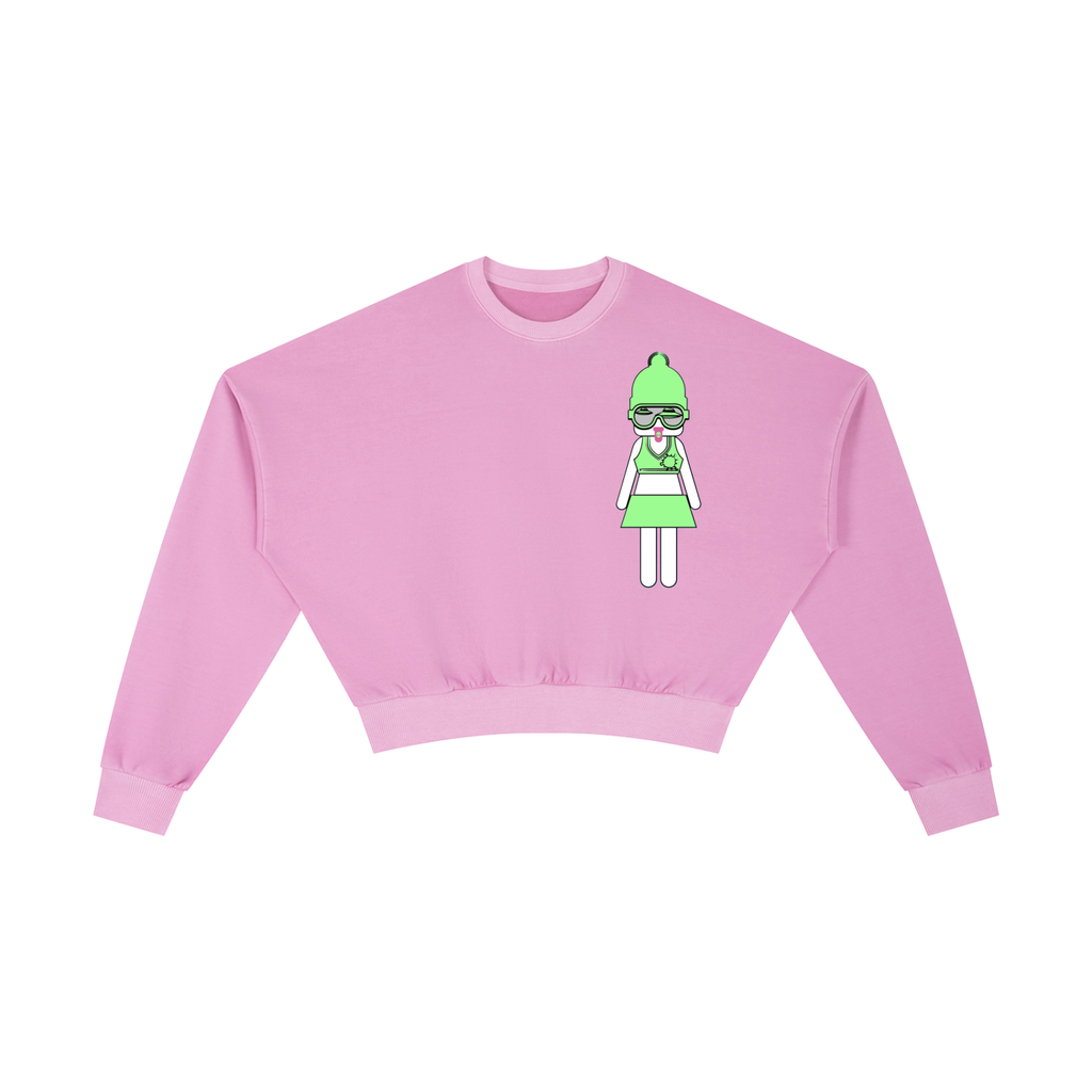Vintage Washed Cropped Sweatshirt