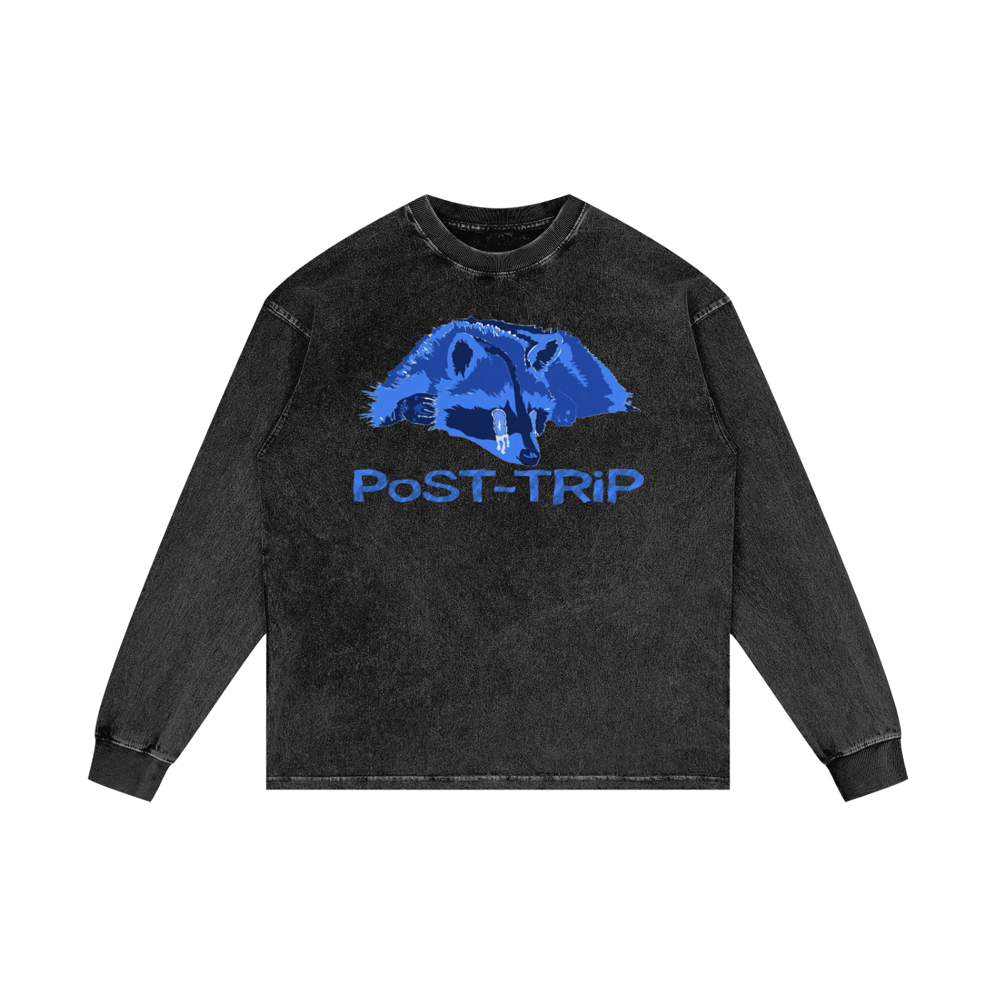 Acid Wash Oversize Long Sleeve T-Shirt