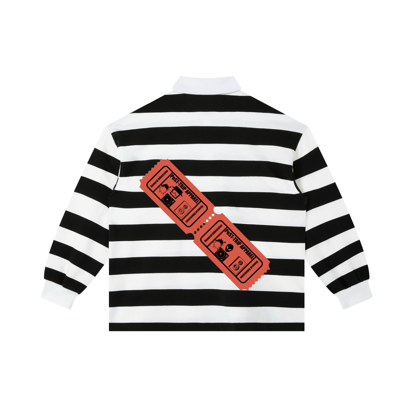 Color Block Stripe Polo Shirt