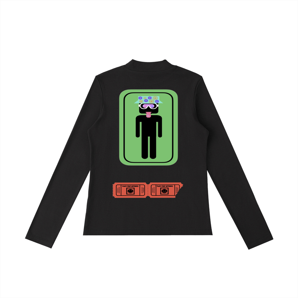 Essential Mock Neck Long Sleeve T-Shirt