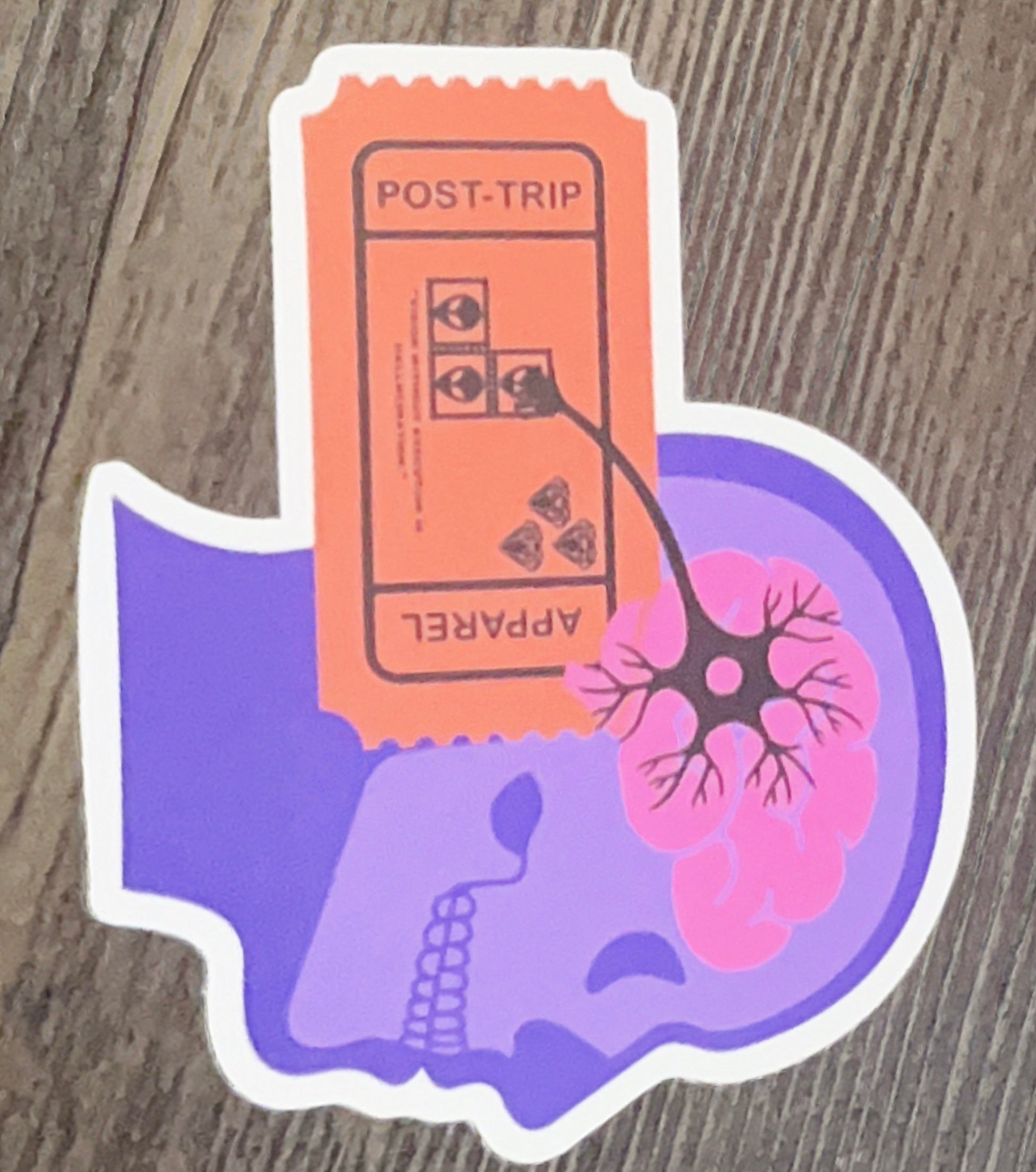 Brain Ticket sticker