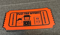 Orange sticker