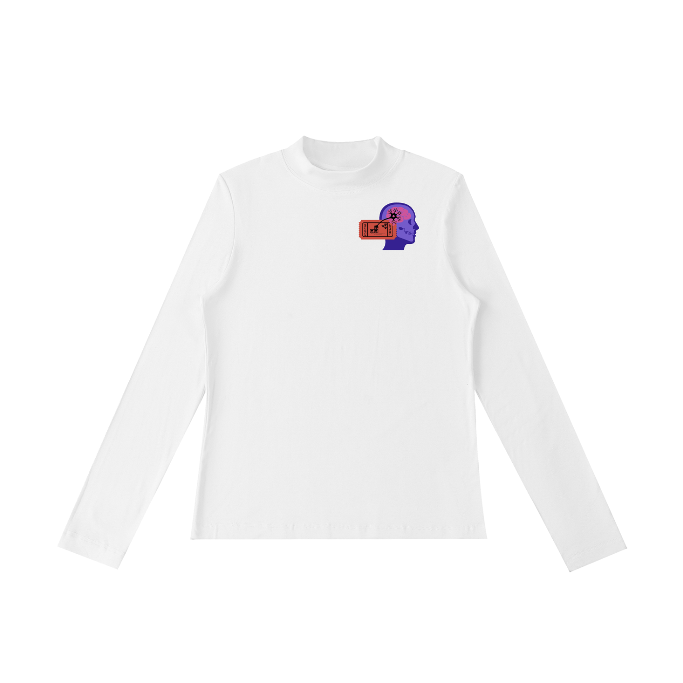 Essential Mock Neck Long Sleeve T-Shirt