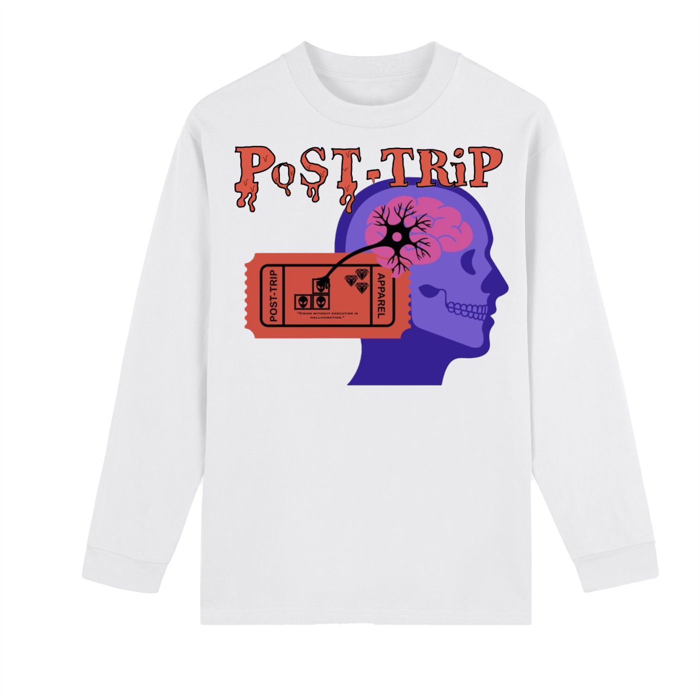 Crew Neck Drop Shoulder Long Sleeve Shirt